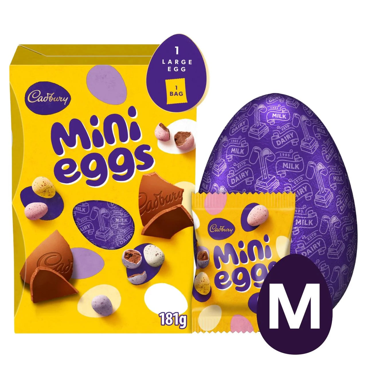 Cadbury Chocolate Mini Eggs Easter Egg 181g