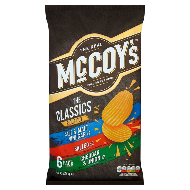 McCoy's Classic Variety Multipack Crisps 6 pack