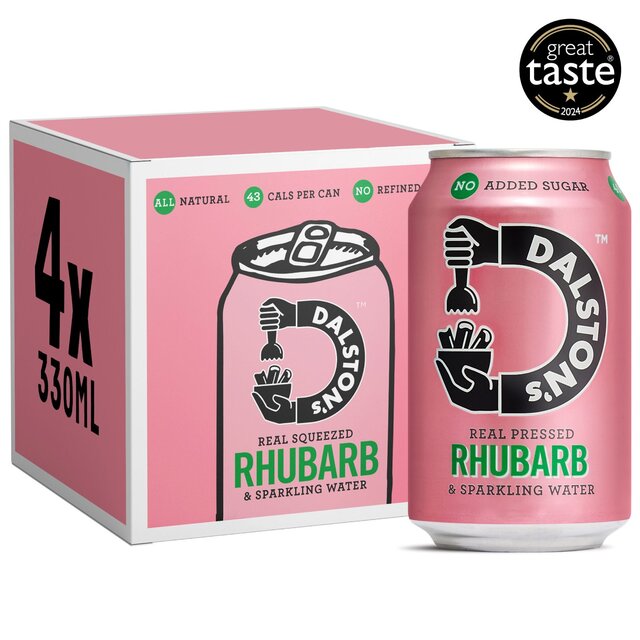 Dalston's Sparkling Rhubarb 4 x 330ml