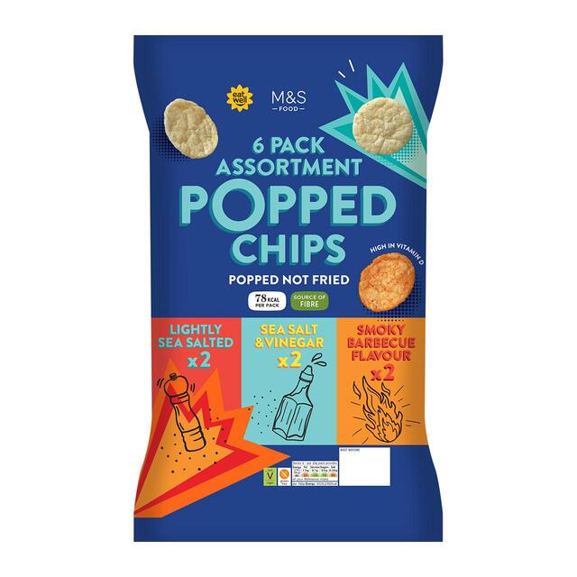 M&S Assorted Popped Potato Chips Multipack