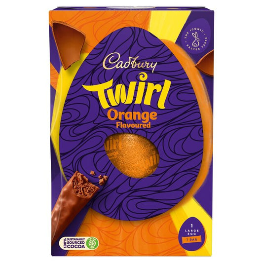 Cadbury Chocolate Twirl Orange Easter Egg 193g