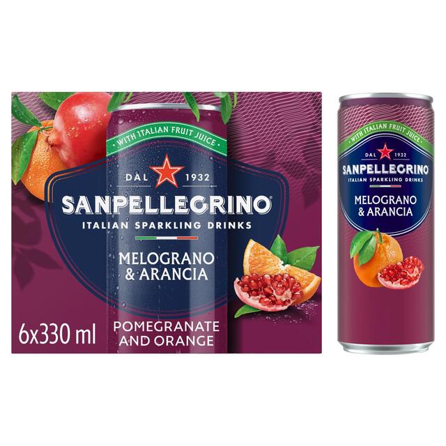 San Pellegrino Pomegranate & Orange 6 x 330ml