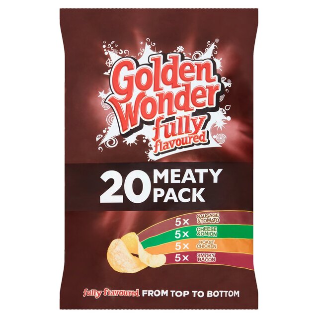Golden Wonder Meaty Variety Crisps Multipack