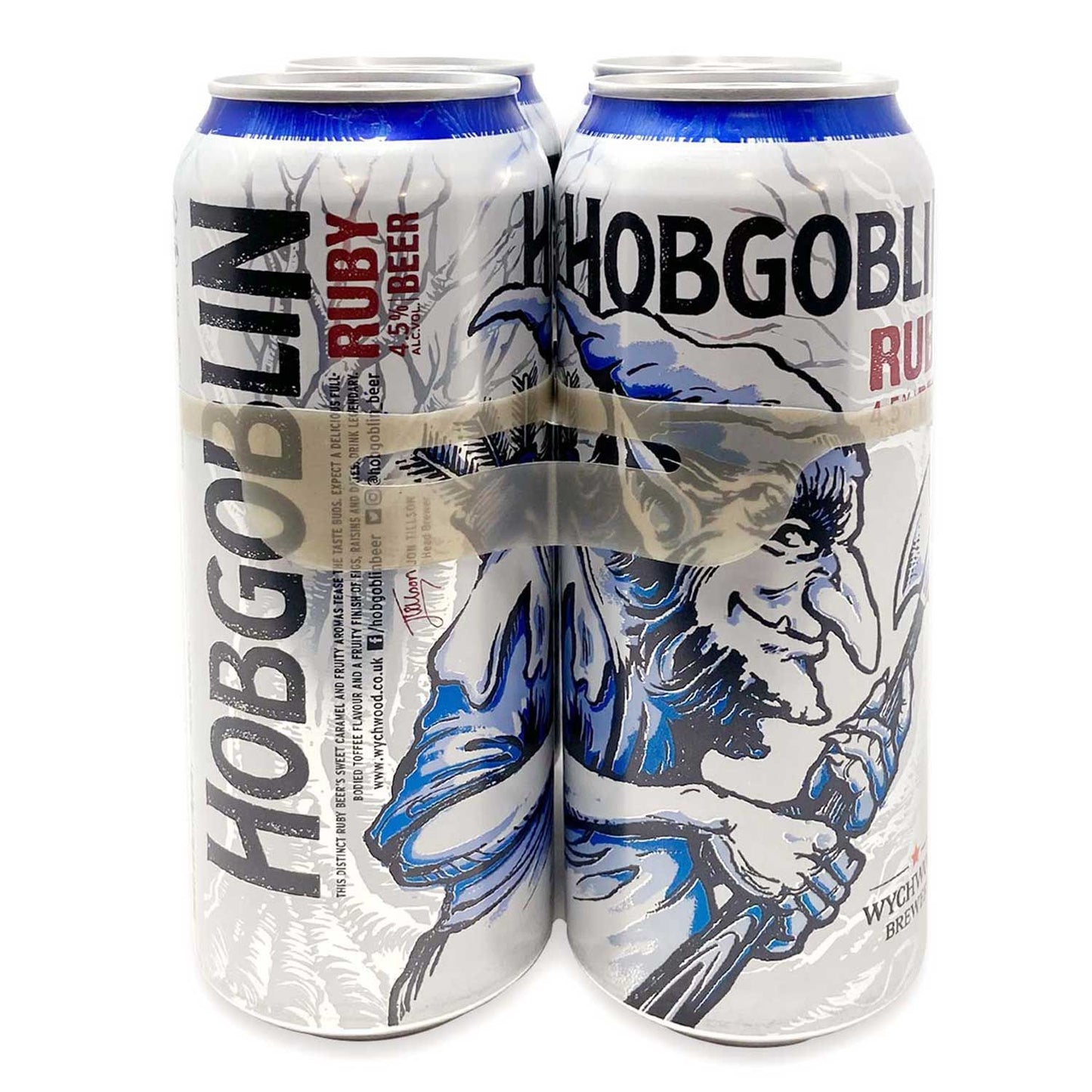 Wychwood Brewery Hobgoblin Ruby Ale Beer 4x440ml