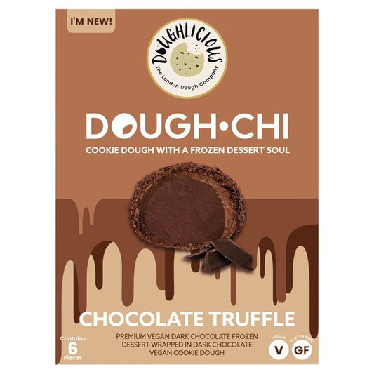 Doughlicious Chocolate Truffle Dough Chi Vegan Ice Cream 6 x 34g