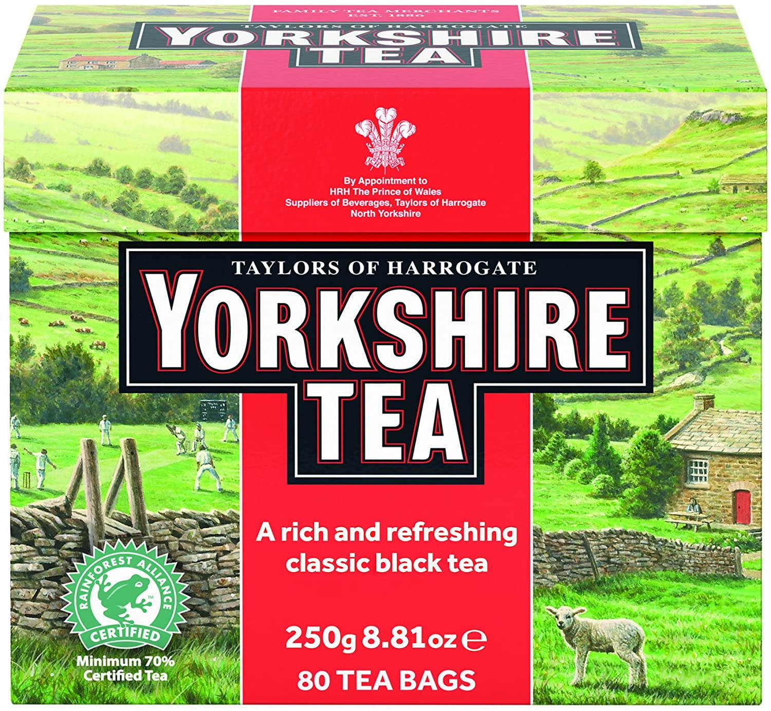 Taylors of Harrogate Yorkshire Tea 80 Tea Bags 250g – The English Grocer