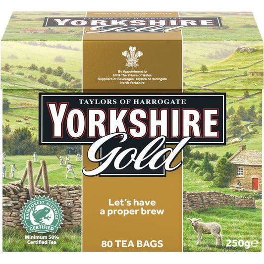 Yorkshire Tea Yorkshire Gold Tea Bags 80 Tea Bags 250g