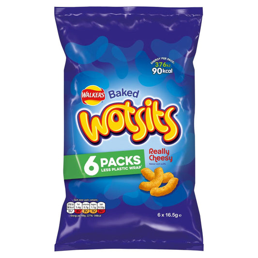 Walkers Wotsits Really Cheesy Snacks 6 pack