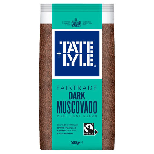 Tate & Lyle Fairtrade Dark Muscovado Cane Sugar 500g
