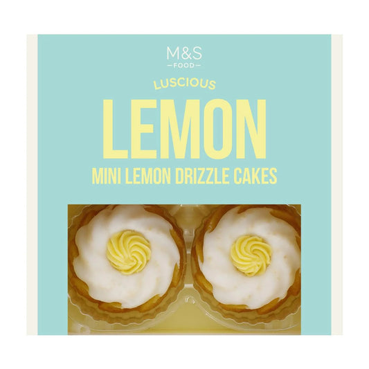 M&S Mini Lemon Drizzle Cakes 4 per pack