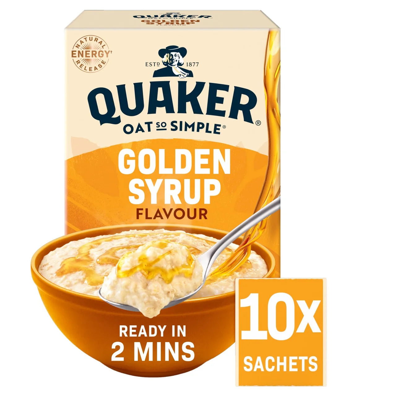 Quaker Oat So Simple Golden Syrup Porridge 10x36g