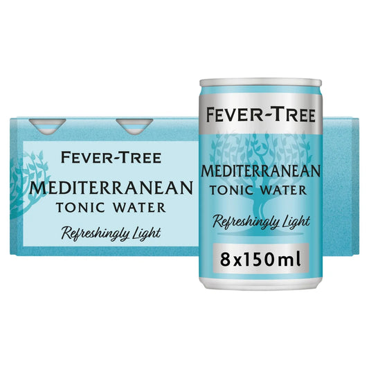 Fever-Tree Refreshingly Light Mediterranean Tonic Water 150ml x 8