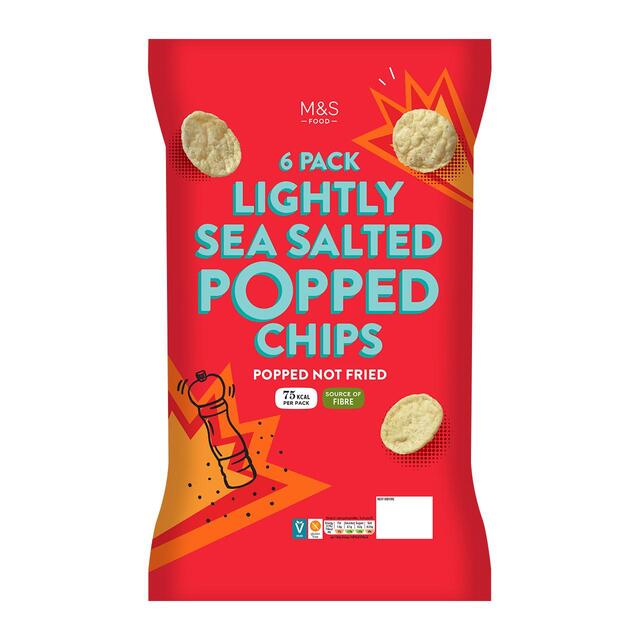 M&S Lightly Salted Popped Potato Chips Multipack