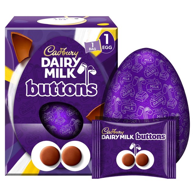 Cadbury Dairy Milk Chocolate Buttons Easter Egg 195g