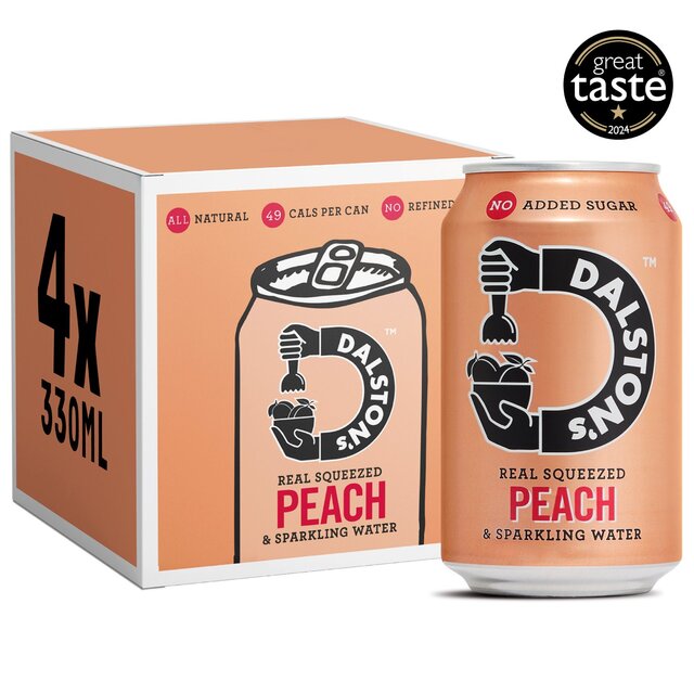 Dalston's Sparkling Peach 4 x 330ml