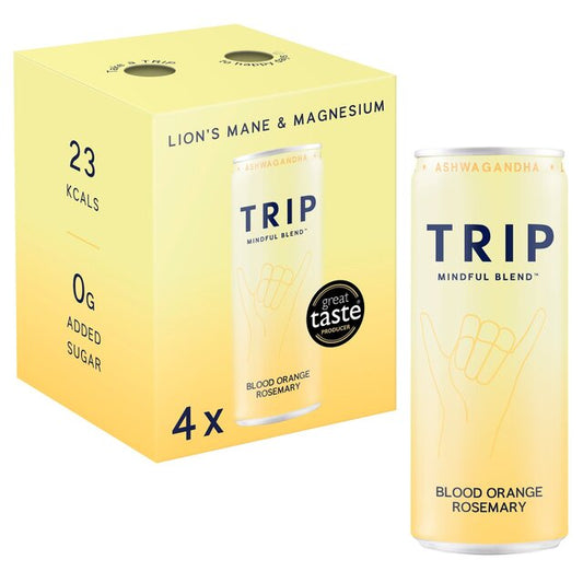 TRIP Mindful Blend Blood Orange Rosemary 4 x 250ml