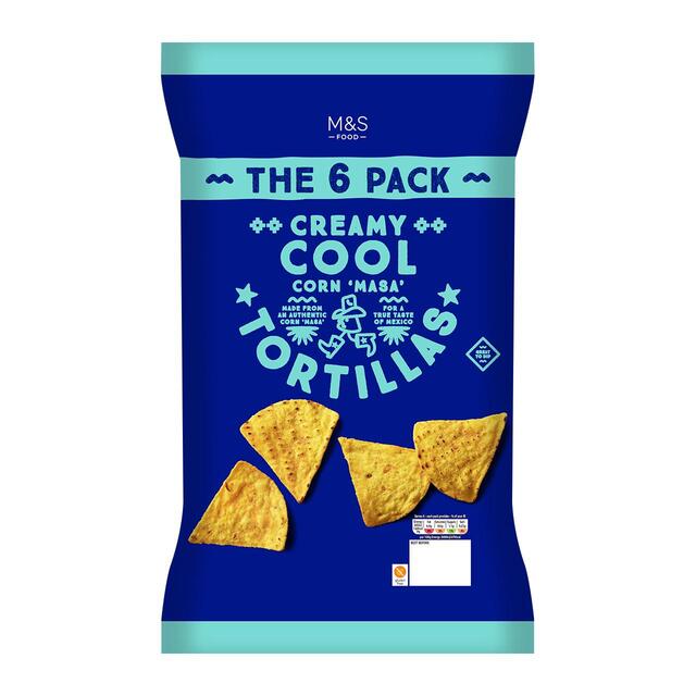 M&S Creamy Cool Tortilla Chips Multipack
