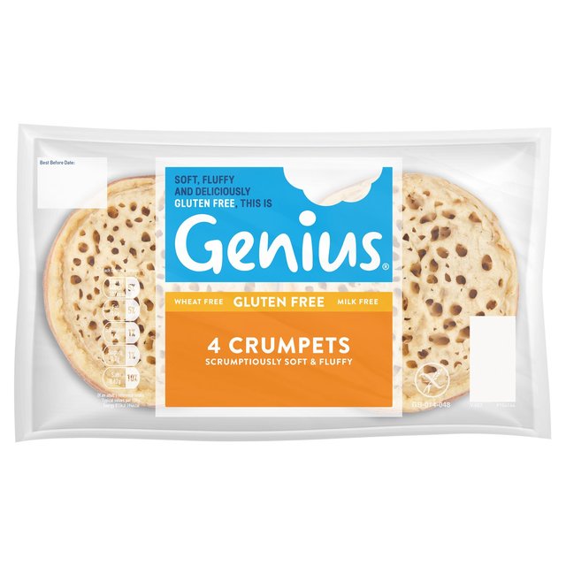 Genius Gluten Free Crumpets 4 per pack