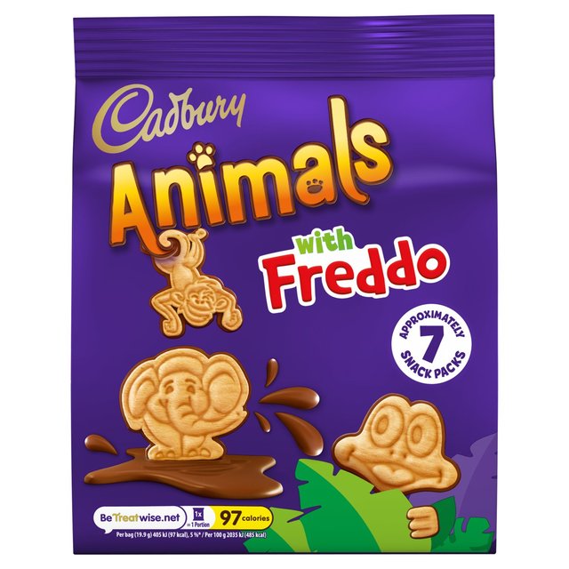 Cadbury Animals Mini Biscuits 7 Pack 139.3g