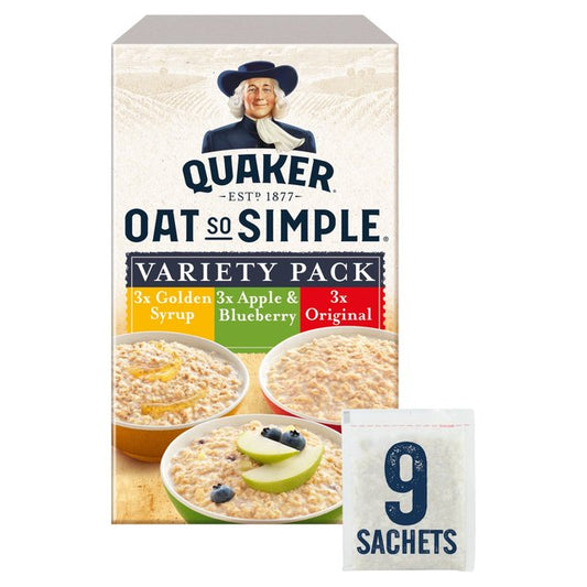 Quaker Oat So Simple Variety Pack Porrdige 33g x 9