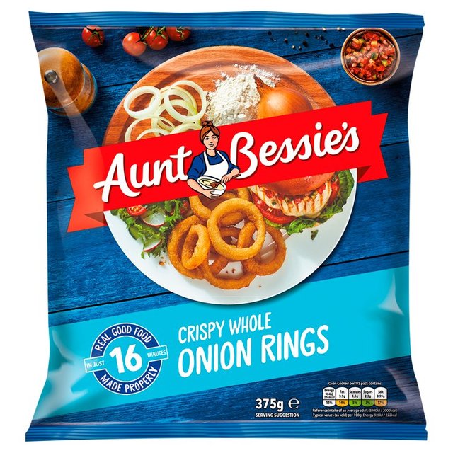 Aunt Bessie's Onion Rings in a Crisp Light Batter 375g