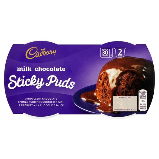 Cadbury Sticky Puds Milk Chocolate 2 per pack