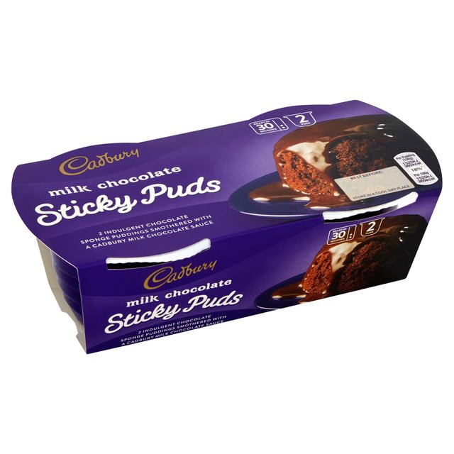 Cadbury Sticky Puds Milk Chocolate 2 per pack