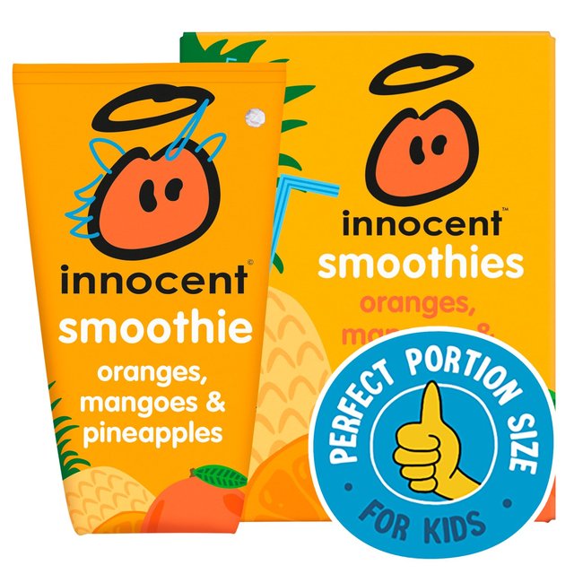 Innocent Kids Oranges, Mangoes & Pineapple Smoothies 4 x 150ml