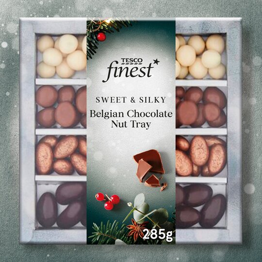 Tesco Finest Belgian Chocolate Nut Tray 285G