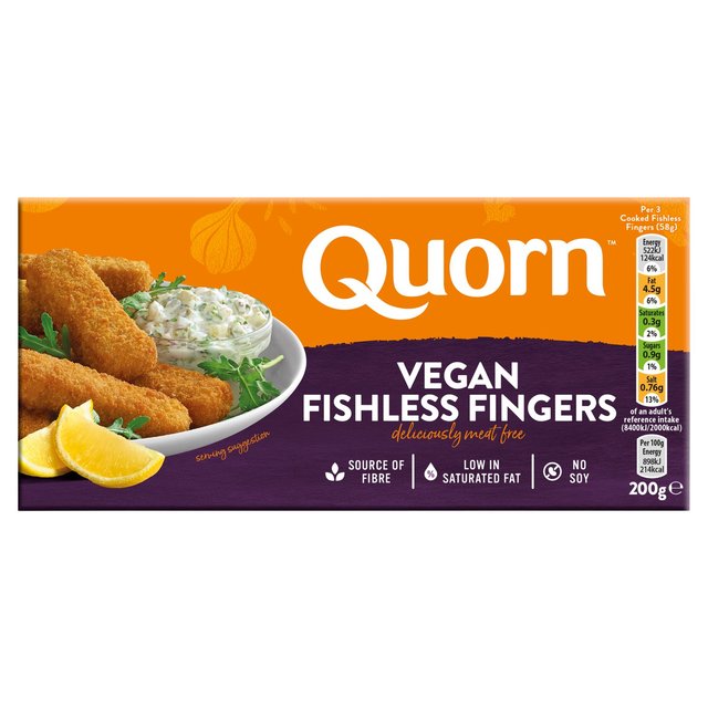 Quorn Vegan Fishless Fingers 10 Pack 200g