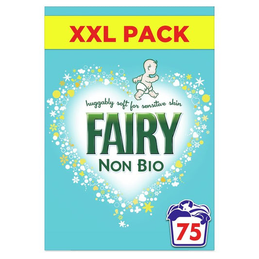 Fairy Non Bio Washing Powder for Sensitive Skin 75 Washes 4.875kg