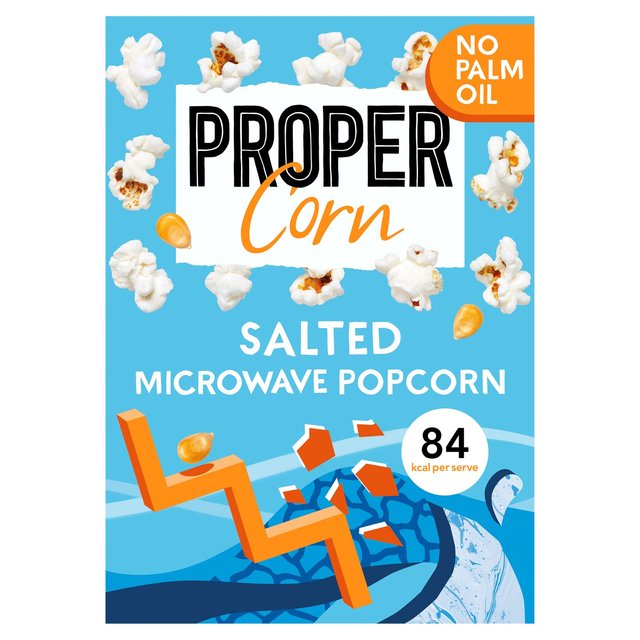 Propercorn Salted Microwave Popcorn 3 x 70g