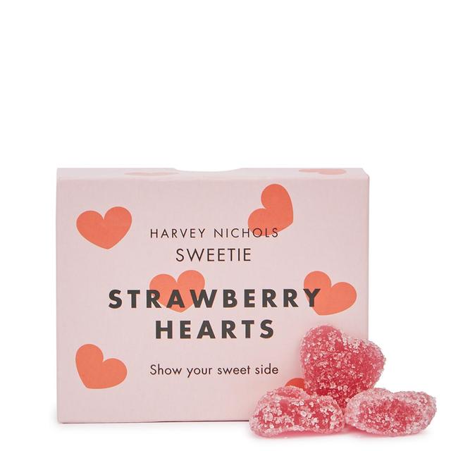 Harvey Nichols Strawberry Hearts Vegan Jelly Box 90g