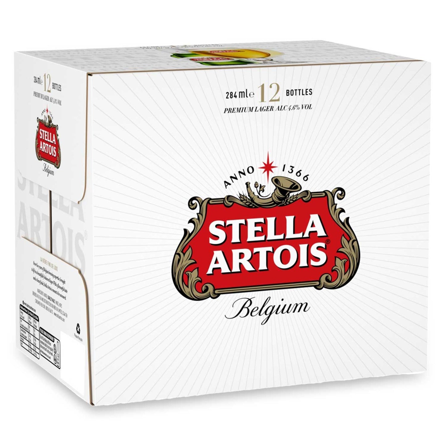 Stella Artois Belgium Premium Lager 12x284ml