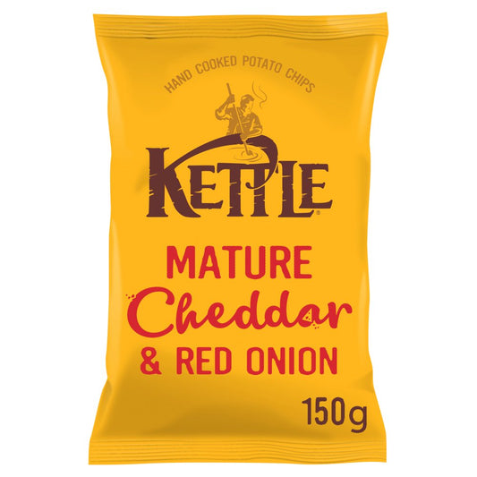 Kettle Foods Mature Cheddar and Red Onion 150G