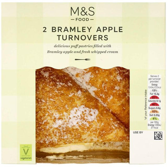 M&S 2 Bramley Apple Turnovers 2 per pack (temporarily delisted)