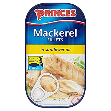 Princes Mackerel Fillets in Sunflower Oil 125g