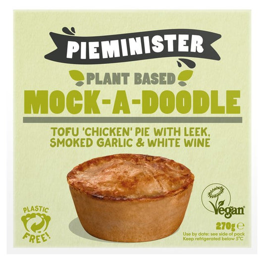 Pieminister Mock a Doodle Tofu Chicken Pie with Leek, Garlic & White Wine 270g