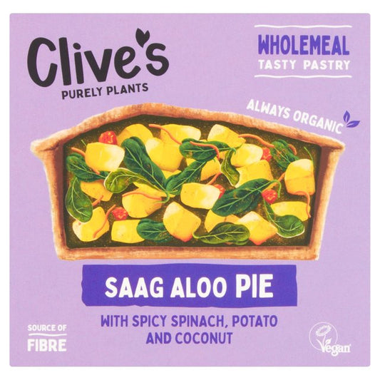 Clive's Organic Wholewheat Saag Aloo Curry Pie 235g