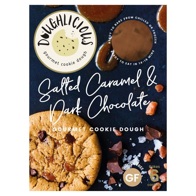 Doughlicious Ready to Bake Salted Caramel & Dark Chocolate Cookie Dough