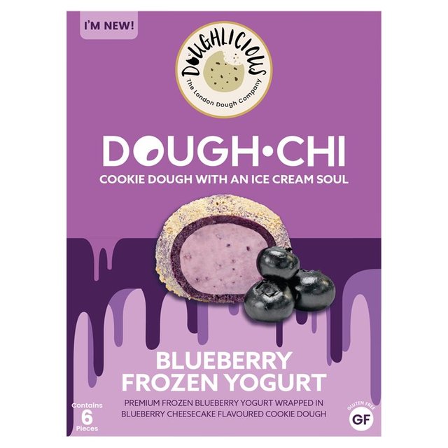 Doughlicious Blueberry Dough Chi Frozen Yogurt 6 x 34g