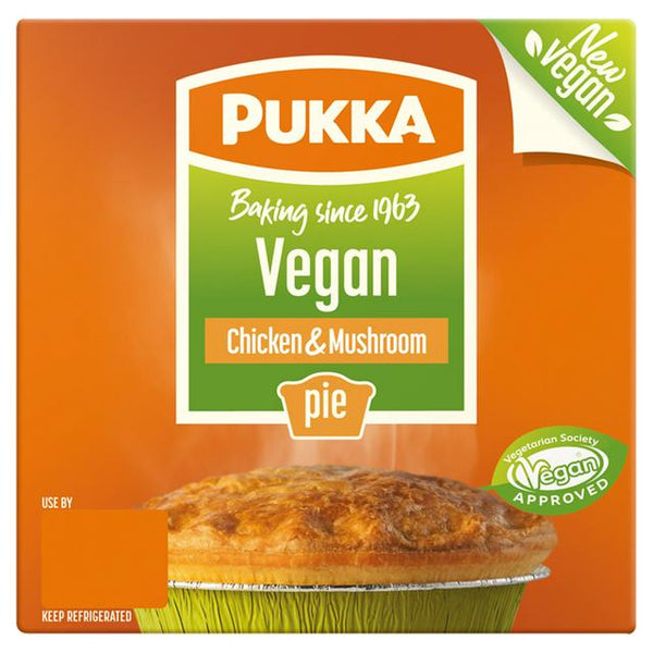 Pukka Vegan Chicken & Mushroom Pie 210g – The English Grocer