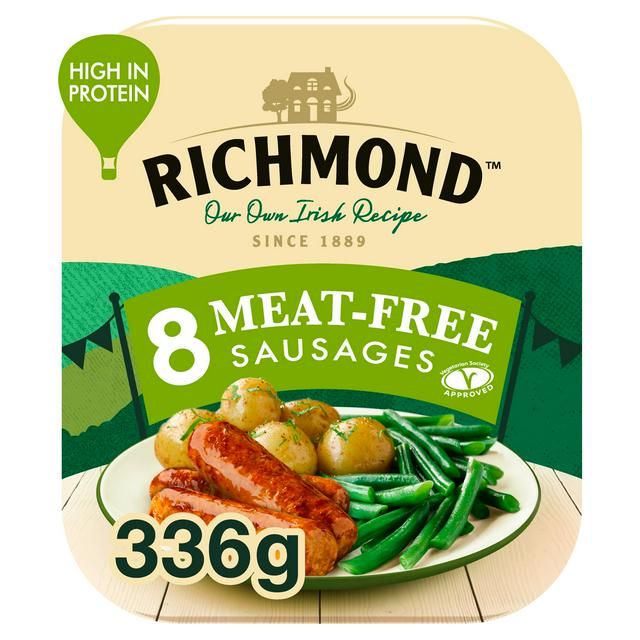 Richmond Meat Free Vegan Sausages 8 Pack 336g