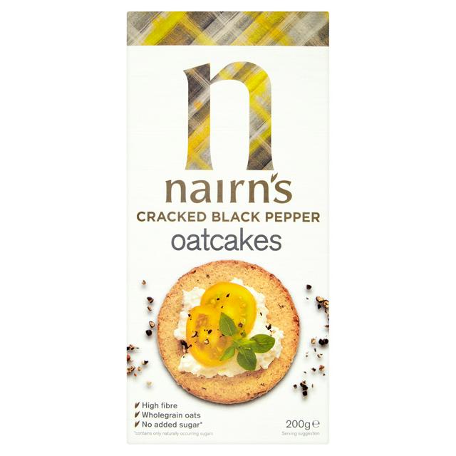 Nairn's Cracked Black Pepper Oatcakes 200G