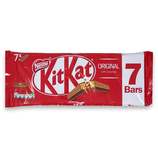 Kit Kat 2 Finger Milk Chocolate Biscuit Bar Multipack 7x20.7g