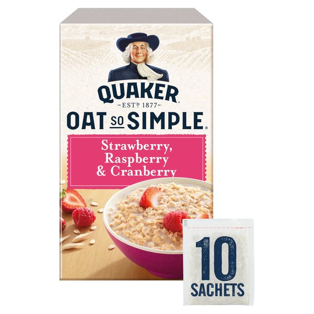 Quaker Oat So Simple Strawberry, Raspberry & Cranberry 33g x 10
