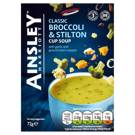 Ainsley Harriott Classic Broccoli & Stilton Cup Soup 72g