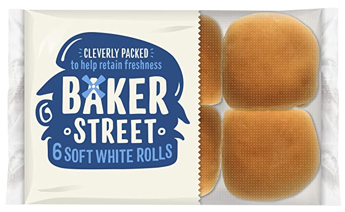 Baker Street 6 Soft White Rolls