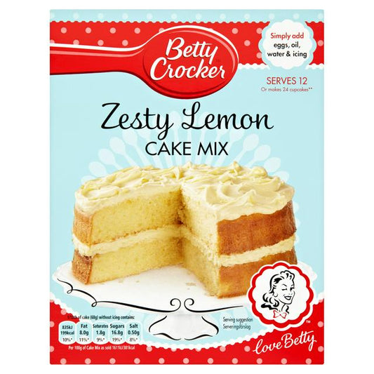 Betty Crocker Zest Lemon Cake Mix 425g