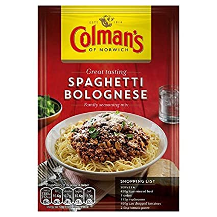 Colman's Spaghetti Bolognese Recipe Mix 44